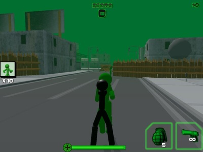 Peli Stickman Zombie Shooting 3D verkossa