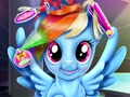 Peli Rainbow poni oikeat hiustenleikkujat  verkossa