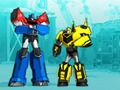 Peli Muuntajat. Robotit valepuvussa: Super Mini Striker  verkossa