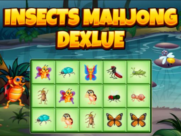 Peli Hyönteiset Mahjong Deluxe verkossa