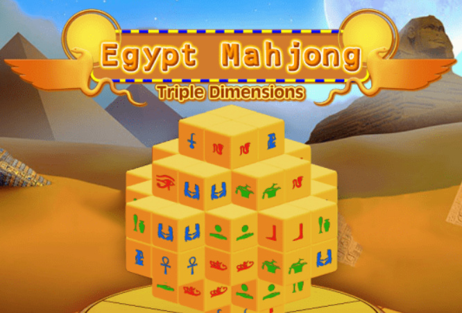 Peli Mahjong Egypt Kolminkertainen koko  verkossa