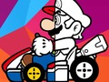 Peli Mario ajo värityskirja  verkossa