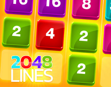 Peli 2048 linjaa  verkossa