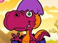 Peli Jääkauden hauska dinosaurus väritys  verkossa
