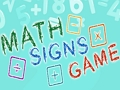 Peli Math Signs -peli  verkossa