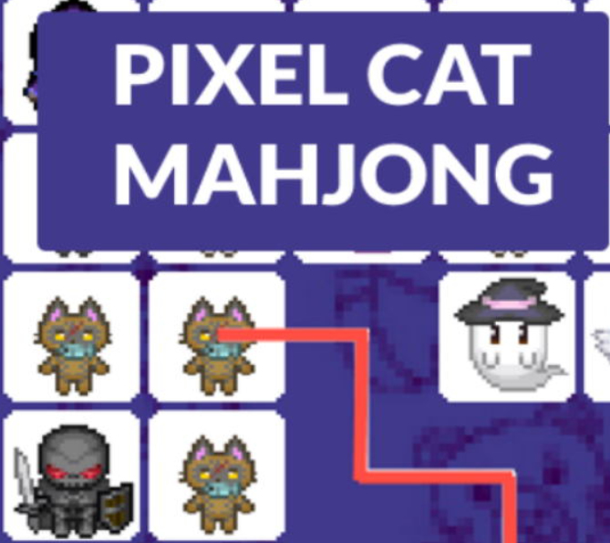 Peli Pikselikissa mahjong  verkossa