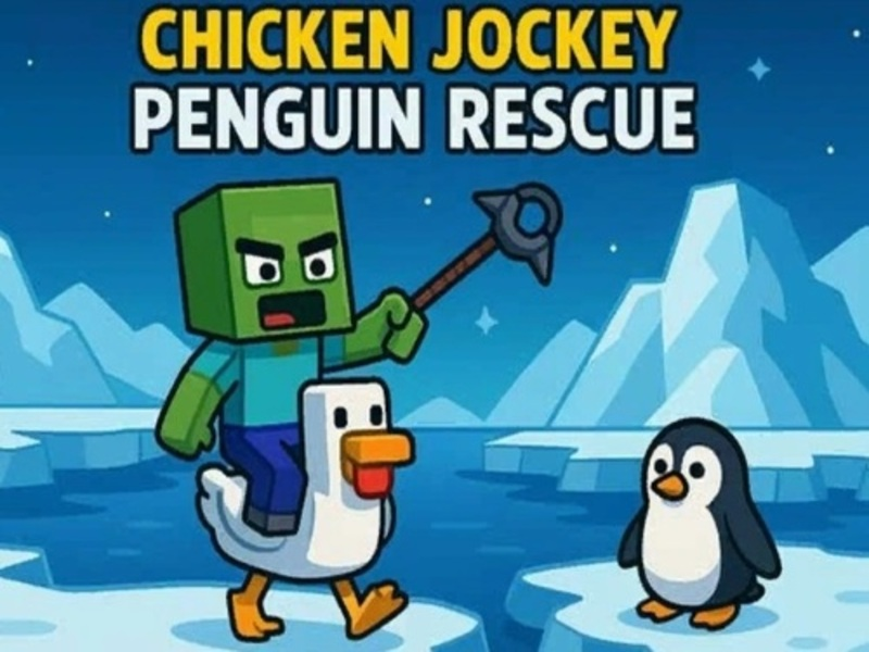 Peli Chicken Jockey: Penguin Rescue verkossa