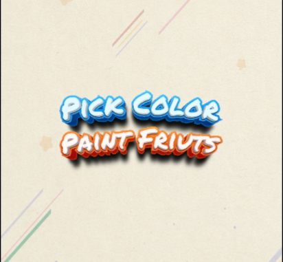Peli Valitse Color Paint Fruits  verkossa