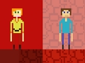 Peli Stickman Steve vs. Alex Nether verkossa