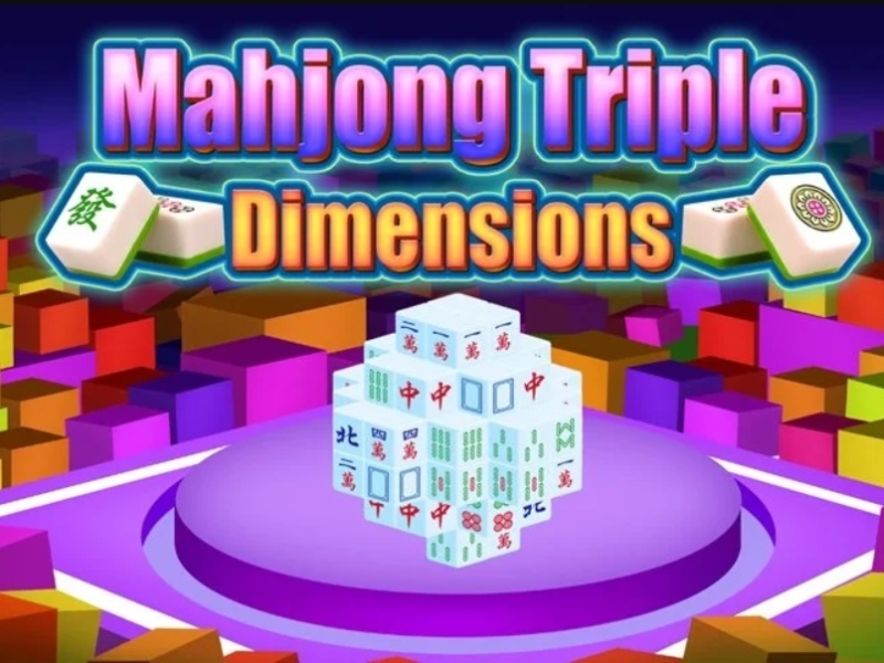 Peli Mahjong kolminkertaiset mitat verkossa