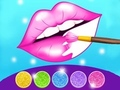 Peli Glitter Lips -värjäyspeli  verkossa
