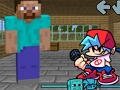 Peli Friday Night Funkin' VS Steve Minecraftista  verkossa