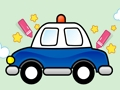 Peli Helposti maalattava poliisiauto  verkossa