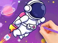 Peli Värityskirja: Astronautti  verkossa