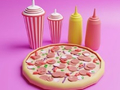 Peli Värityskirja: Pizza  verkossa