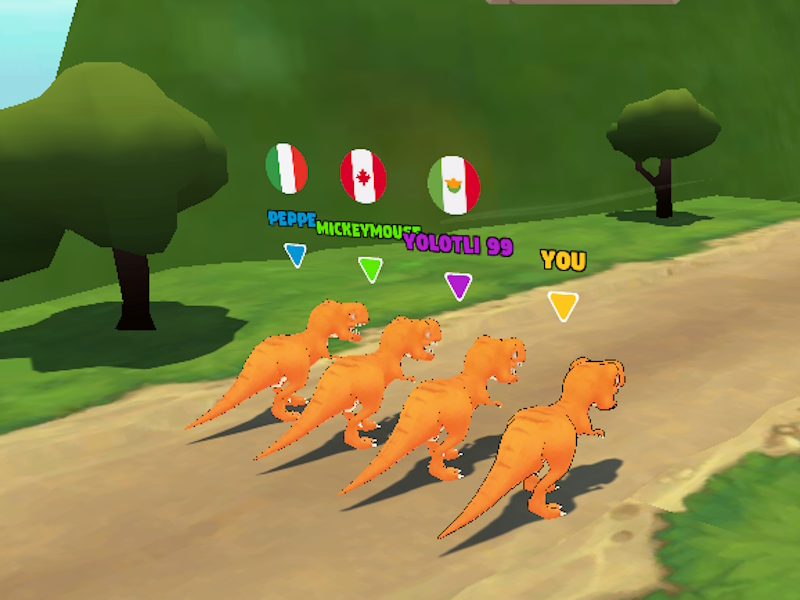 Peli Dinosaurusvaihtojuoksu verkossa