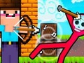 Peli Noob Archer vs Stickman Zombie verkossa