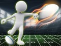 Peli Stickman Rugby Juokse ja Kick  verkossa