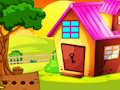 Peli Tiilikattoinen talo Gold Treasure Escape  verkossa