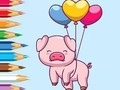 Peli Värityskirja: Balloon Pig  verkossa