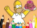 Peli Värityskirja: Simpson Donut  verkossa
