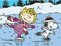 Peli Palapeli: Snoopy Skating  verkossa