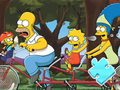 Peli Palapeli: Simpson Family Riding  verkossa