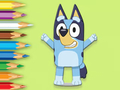 Peli Värityskirja: Happy Bluey  verkossa