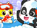Peli Palapeli: Baby Panda Shower Time  verkossa
