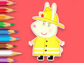 Peli Värityskirja: Rabbit Firefighter  verkossa