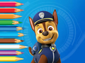 Peli Värityskirja: Paw Patrol Chase  verkossa