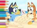 Peli Värityskirja: Bluey On The Beach  verkossa