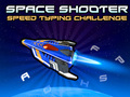 Peli Space Shooter: Nopeuden kirjoitushaaste verkossa
