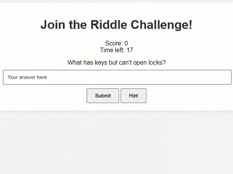 Peli Riddle Challenge verkossa