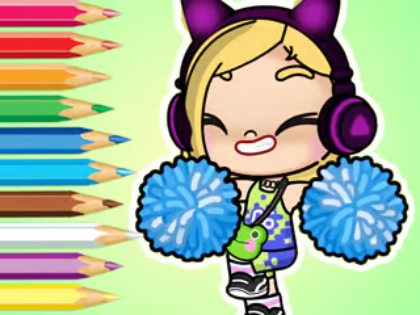 Peli Värityskirja: Avatar World Cheerleader  verkossa
