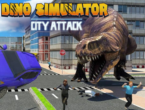 Peli Dino -simulaattorikaupunkihyökkäys verkossa