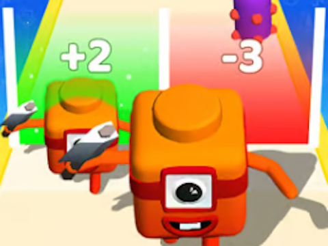 Peli Yhdistä numerokuutio: 3D Run Game  verkossa