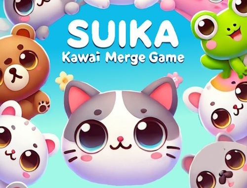 Peli Suika Kawaii yhdistämispeli  verkossa