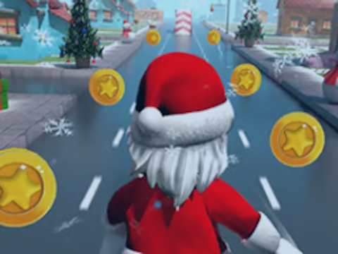 Peli Joulupukki Roblox juoksee  verkossa