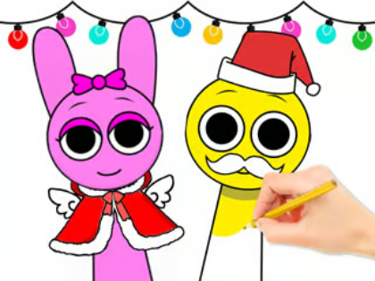 Peli Värityskirja: Sprunki Christmas  verkossa