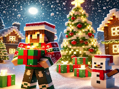 Peli Minecraftin joulupalapeli  verkossa