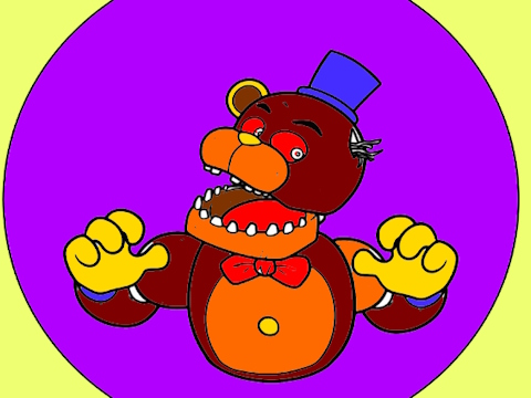 Peli FNAF värityskirja  verkossa
