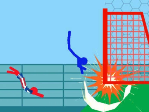Peli Ragdoll Soccer: 2 pelaajaa  verkossa