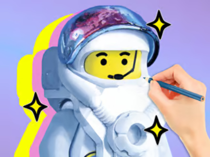 Peli Värityskirja: LEGO Astronaut  verkossa