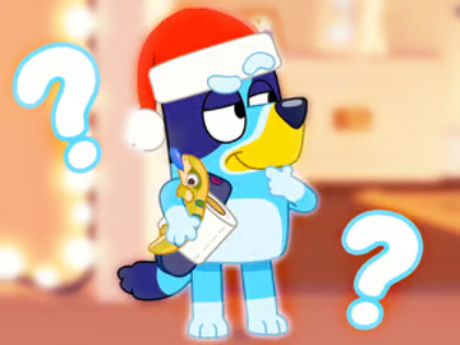 Peli Lasten tietokilpailu: Bluey Christmas Fandom  verkossa