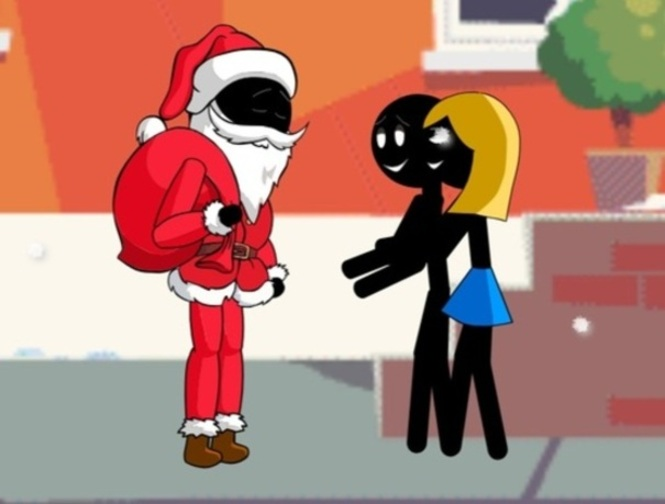 Peli Stickman Joulupukki  verkossa