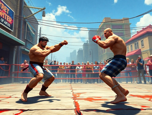Peli Real Street Fighter 3D verkossa
