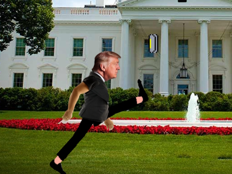 Peli Trump Wobble Walk Challenge verkossa