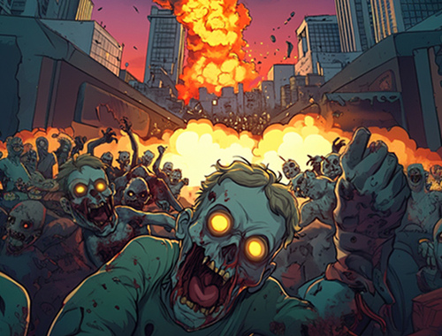Peli Zombie Siege. io  verkossa