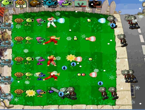 Peli Street Fighter vs zombeja  verkossa